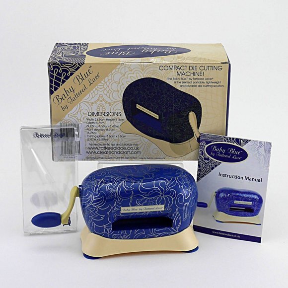 Tattered Lace Baby Blue Die Cut or Emboss Machine with 10 pieces of dies - Picture 5 of 9